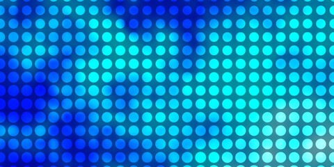 Light BLUE vector texture with circles. Illustration with set of shining colorful abstract spheres. Design for posters, banners.