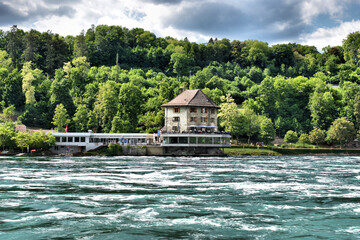 Rheinfall bei Schaffhausen in der Schweiz 20.5.2020