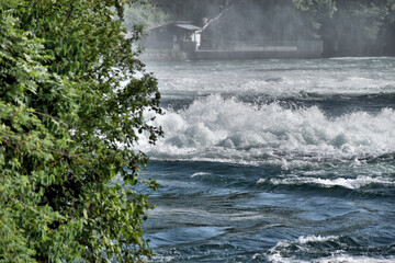 Rheinfall bei Schaffhausen in der Schweiz 20.5.2020