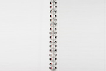 Ring binder with white pages