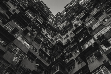 Old apartments seen in Hongkong