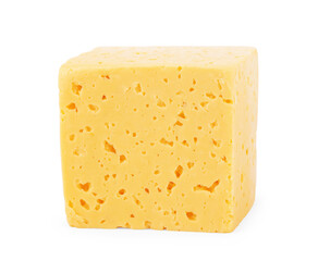 piece of cheese isolated