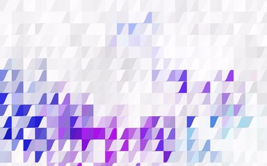 Dark Pink, Blue vector of small triangles on white background. Illustration of abstract texture of triangles. Pattern design for banner, poster, cover.
