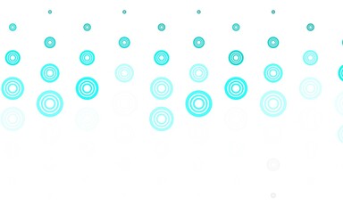 Light Green vector background with bubbles.