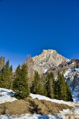 winter in the mountains, photo picture digital image , in the italian european dolomiti alps mountains between trento and belluno in north italy, europe