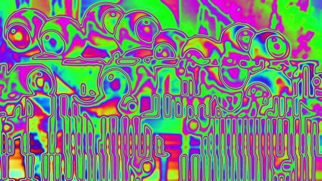 animation - Abstract  weird Digital Futuristic Background