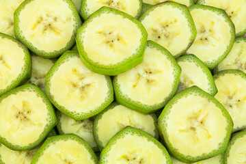 Banana slices background