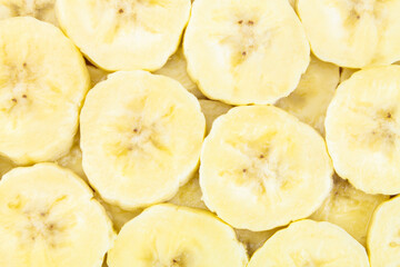 Banana slices background