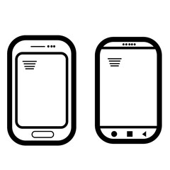 vector, isolated, mobile phone icon