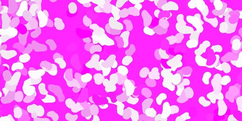 Light pink vector template with abstract forms.