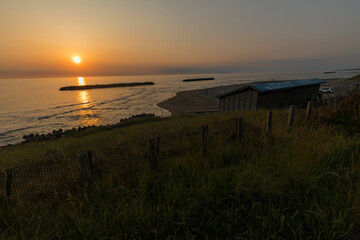 秋田県　西目　海