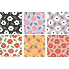 Seamless pattern with decorative flowers. Great for fabric, textile. Vector illustration