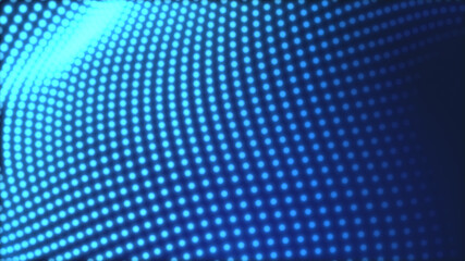 Dot blue wave light screen gradient texture background. Abstract  technology big data digital background. 3d rendering.