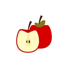 apple fruit vector design template illustration
