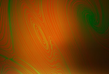 Dark Orange vector backdrop with wry lines.