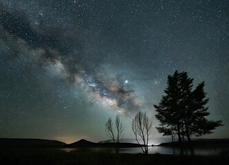 Milky Way Tisslit Lake - Morocco