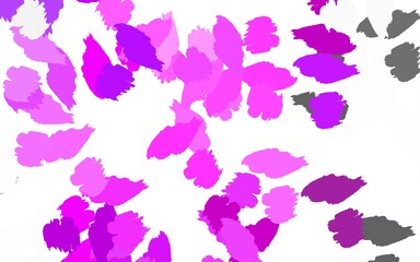 Fototapeta na wymiar Light Pink vector pattern with random forms.