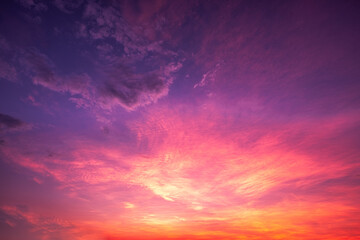 Naklejka na ściany i meble colorful sunset sky background