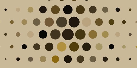 Light Gray vector backdrop with dots. Abstract decorative design in gradient style with bubbles. Design for posters, banners.