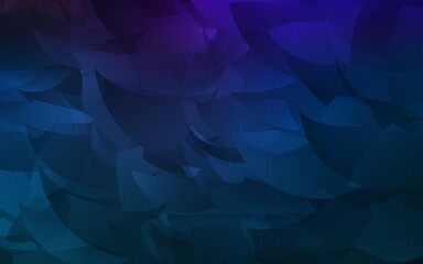 Dark BLUE vector shining triangular backdrop. Colorful illustration in abstract style with triangles. Brand new design for your business.