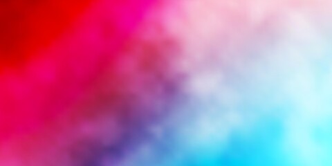 Light Blue, Red vector background with clouds. Abstract colorful clouds on gradient illustration. Pattern for your commercials.