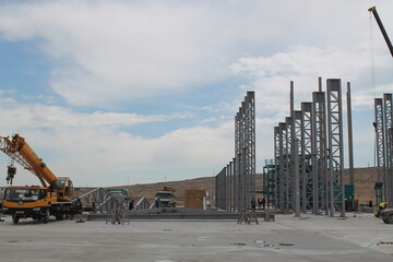 Oil pipes in a petrochemical plant during the production of oil and gas