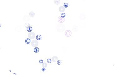 Fototapeta premium Light Purple vector layout with circle shapes.