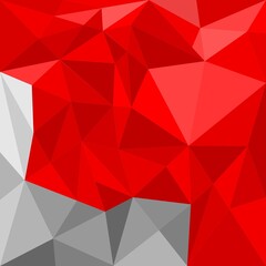 Grey and red triangle vector background or seamless pattern. Flat black, red and grey surface wrapping geometric mosaic for wallpaper or halloween website design