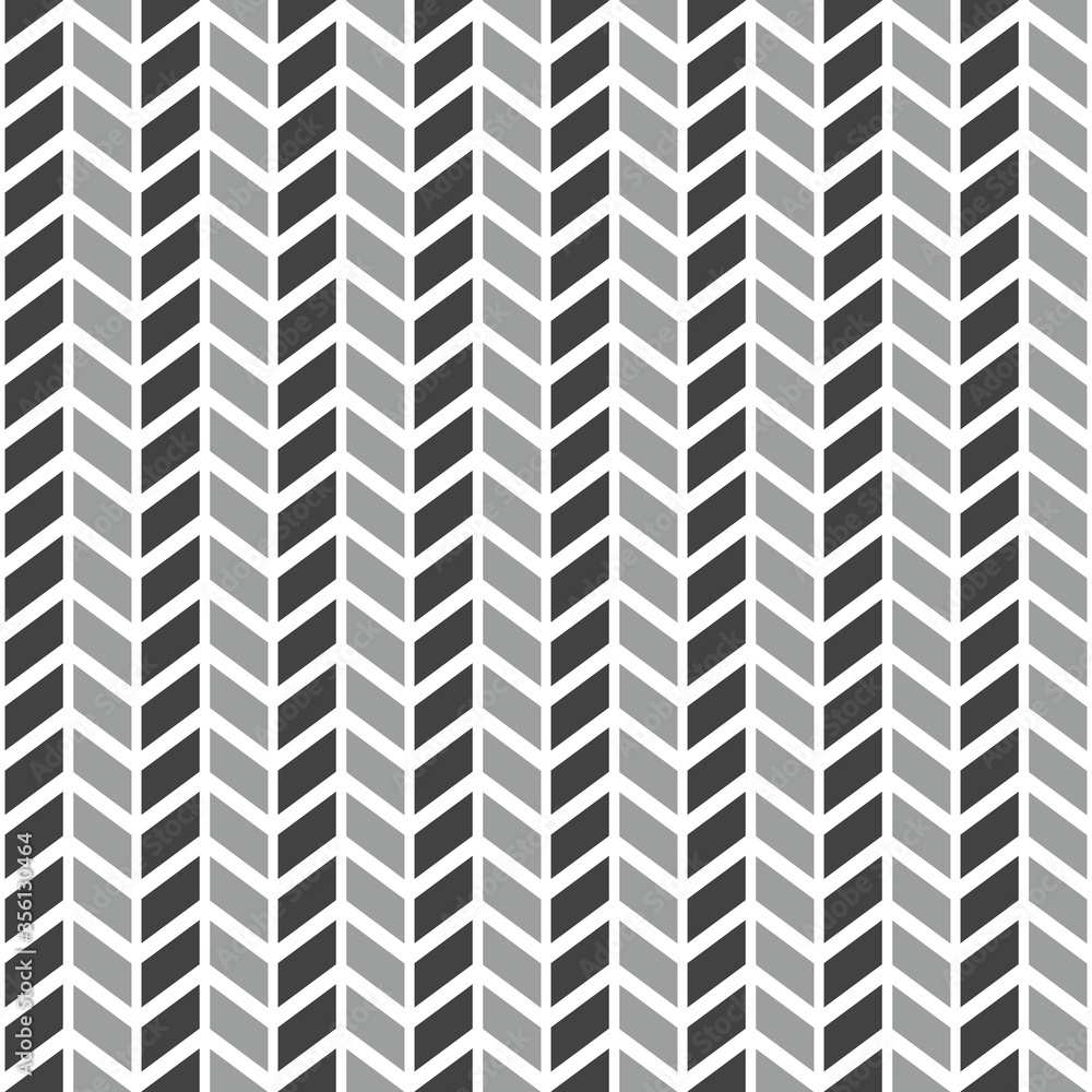 Poster tile vector pattern with grey arrows on white background