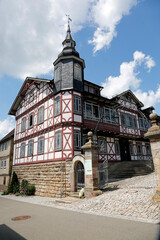 Gebaeude, Gemeinde, Verwaltung, Herpf, Thuringia, Germany, Europe