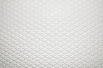 
white leather quilted texture background