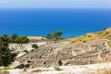 The ruins of the ancient city of Kamiros. Rhodes. Greece.