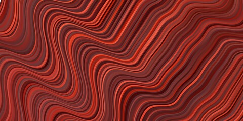 Dark Red, Yellow vector background with bows. Colorful illustration with curved lines. Pattern for busines booklets, leaflets