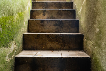 stairs in old medieval tower