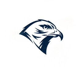 Obraz premium Eagle vector illustration. Textured eagle sticker, icon and logotype