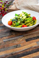 penne with chicken sauce Pesto