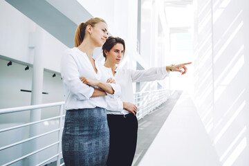 Bad-tempered business executive yelling on her employee after unfortunate meeting