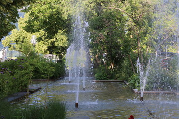 fontana nel parco 