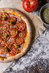 napolitan handmade mozzarella  pizza ready to eat