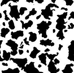 cow pattern texture Seamless black and white , doodle style. Can be used for wallpaper, pattern fills, web page background, surface textures. Dalmatian Mud Vector Blot.
