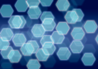 Obraz na płótnie Canvas blue hexagon background