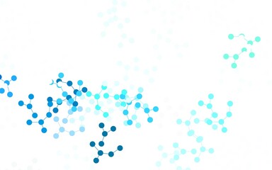 Light Blue, Green vector template with artificial intelligence structure.