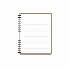 Spiral notebook with Blank white paper