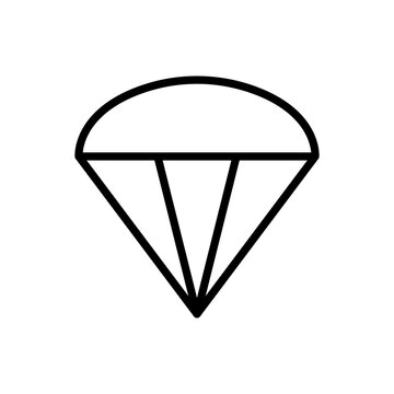 recommend clip art: Parachute, tool icon. Simple line, outline vector elements of camping icons for ui and ux, website or mobile application