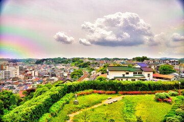 Fototapeta na wymiar 【神奈川】横須賀の都市風景