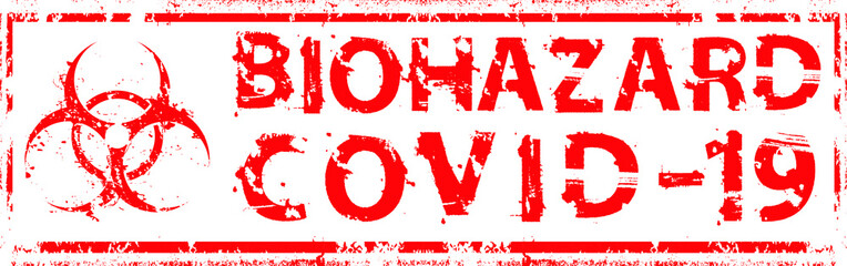 Red grunge stamp. vector