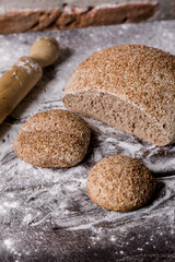 homemade handmade bread ready to eat