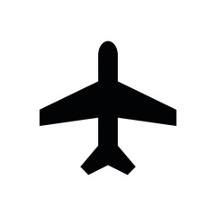 Vector icon of an airplane.