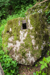 Ruin of a pillbox 457 (long-term emplacement or in russian – DOT) of The Kiev Fortified Region in...