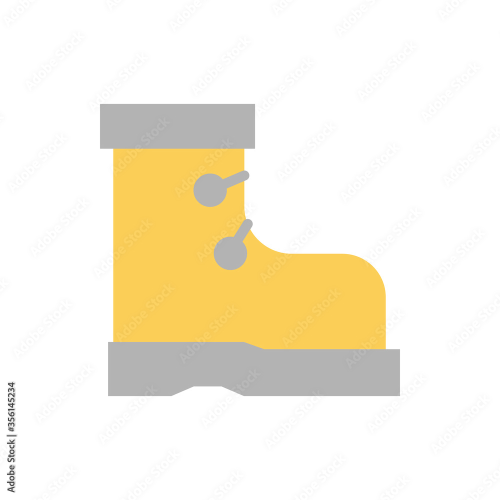 Poster boot, shoes icon. simple color vector elements of camping icons for ui and ux, website or mobile app